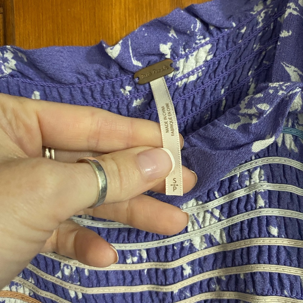 Free People Purple Floral Jumpsuit - Picture 8 of 9